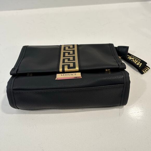 New Versace Cosmetic Bag Black & Gold Perfumes Bag New Bath, Travel Pouch - Picture 9 of 13